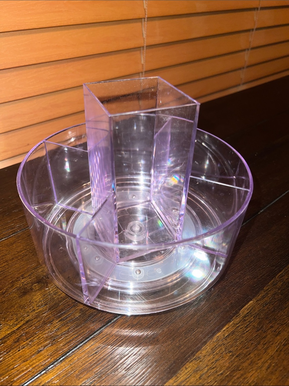 Clear Plastic Rotating Makeup Beauty Organizer